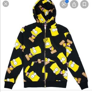 Joyrich X The Simpsons Bart face hoodie